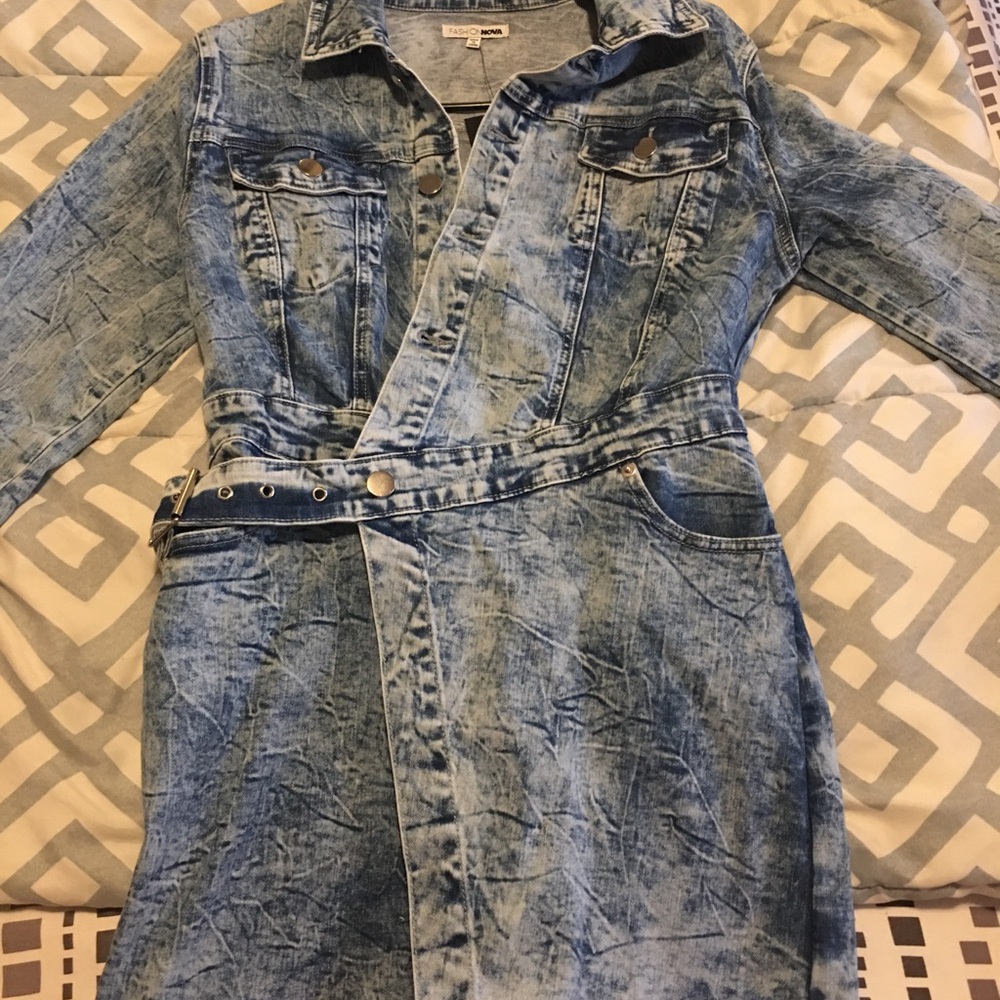 Blue Jean Long Sleeve Romper!!